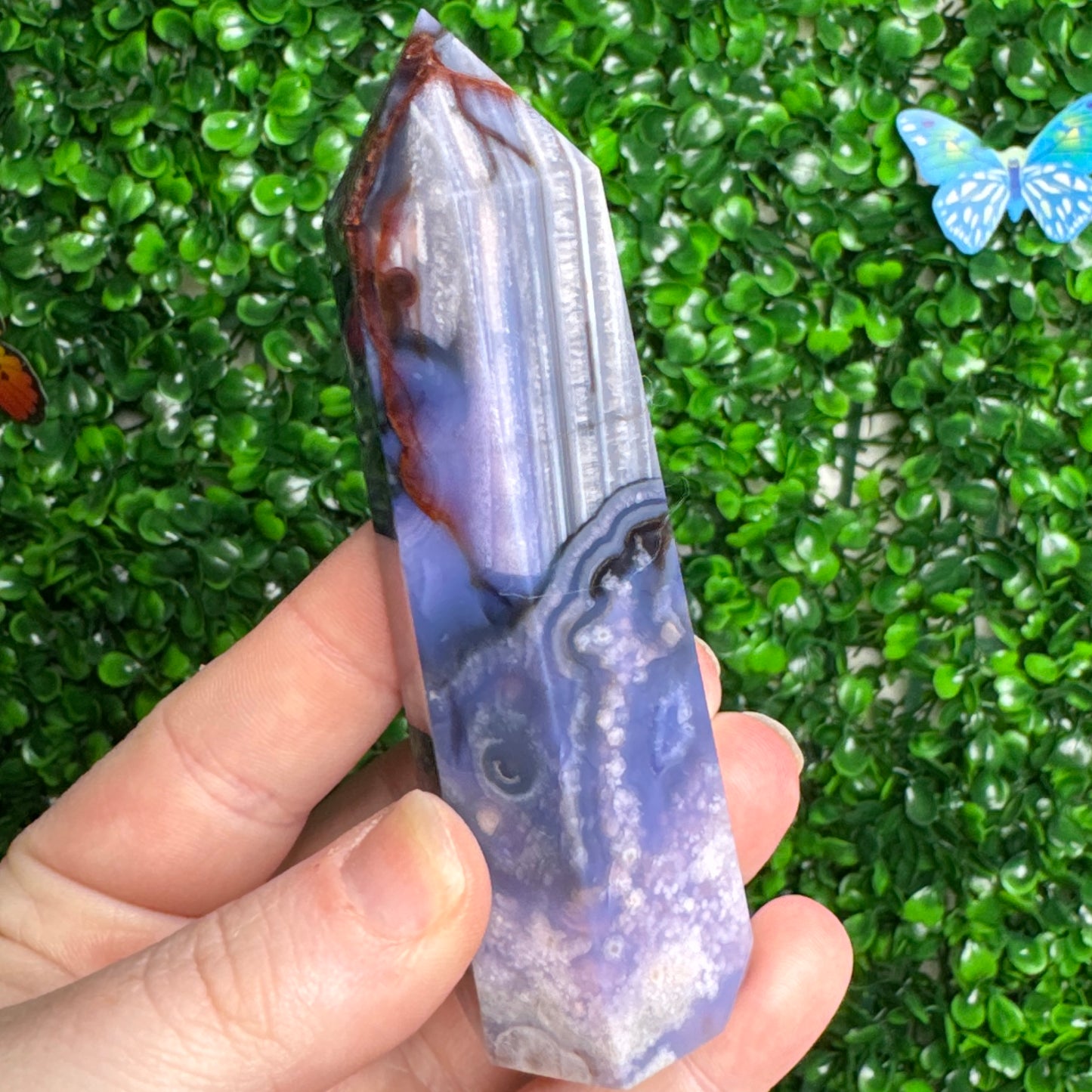 Blue Flower Agate Towers