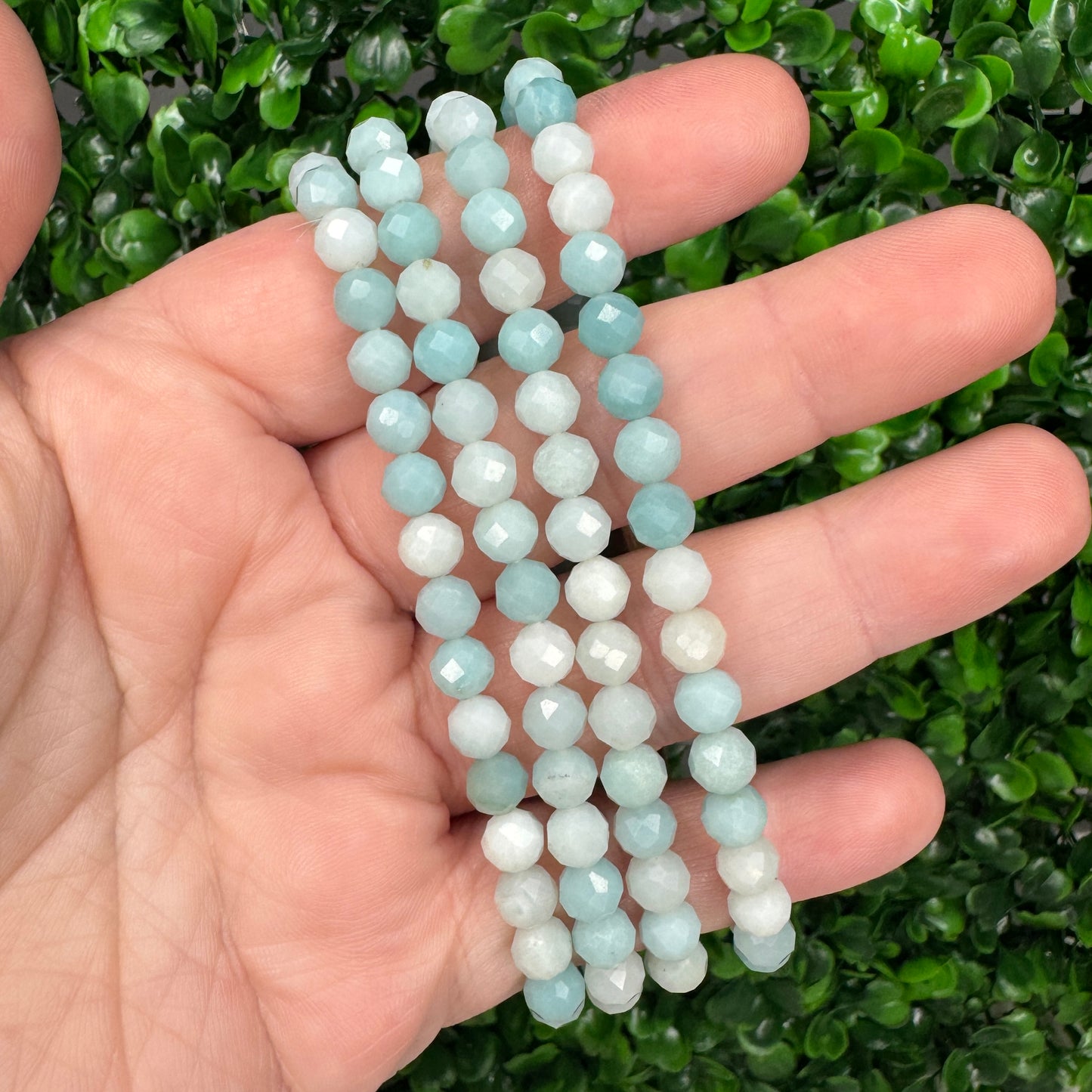 Faceted Amazonite Bracelets