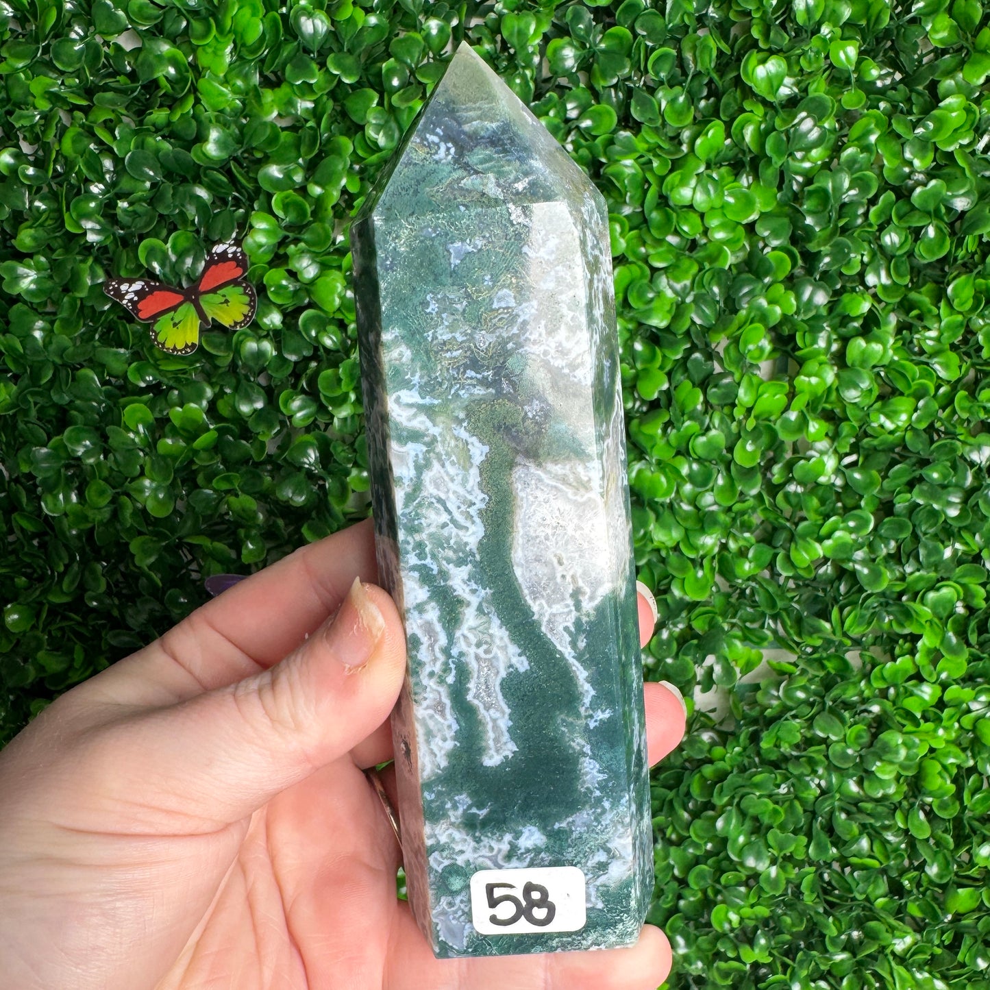 Discounted Moss Agate tower