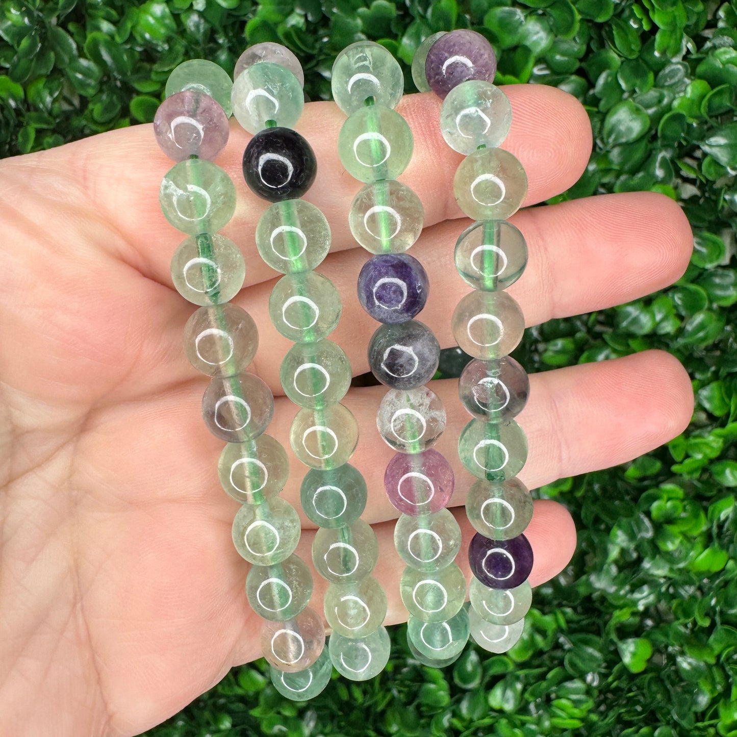 8mm Fluorite Bracelet