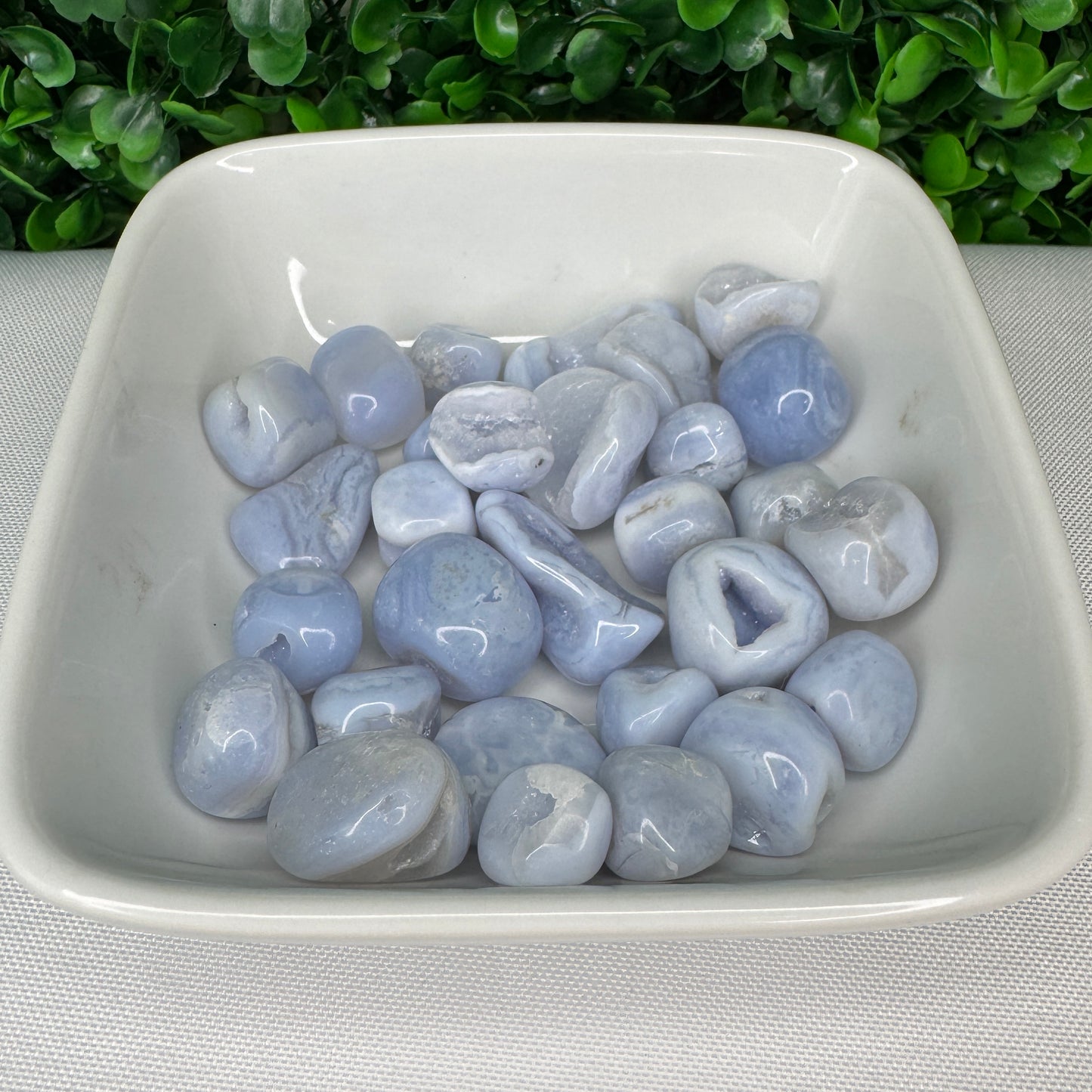 Small Druzy Blue Lace Agate Tumble