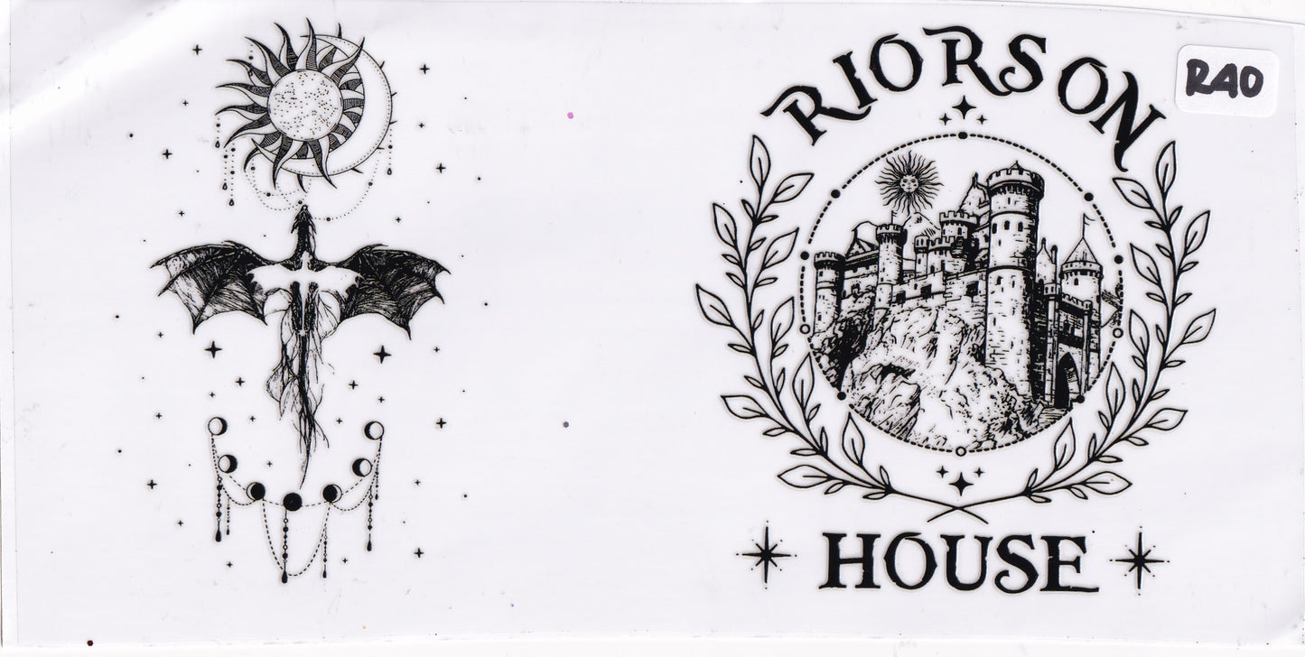 R40 Riorson Dragon Castles Books UVDTF Wrap