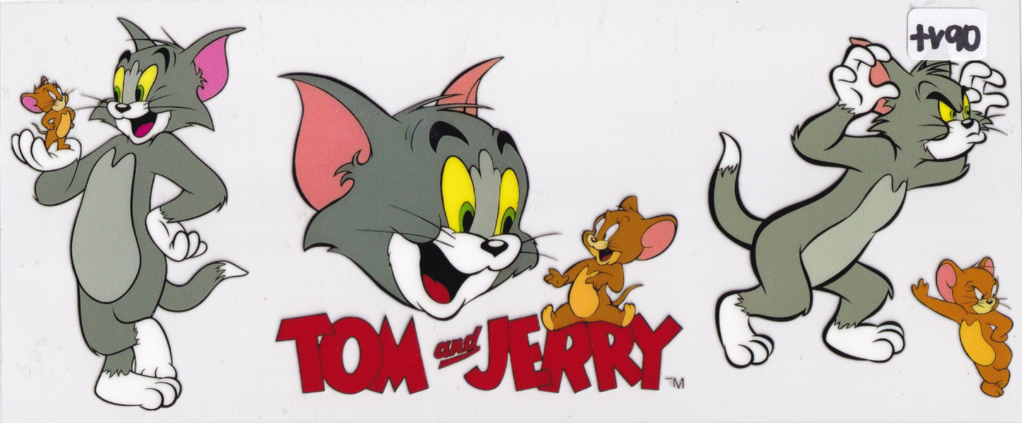 TV90 Kids Cat and Mouse Characters UVDTF Wrap