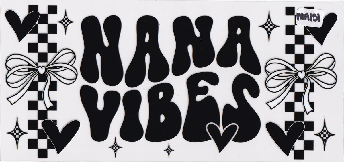 MA151 Nana Vibes Grandma UVDTF Wrap