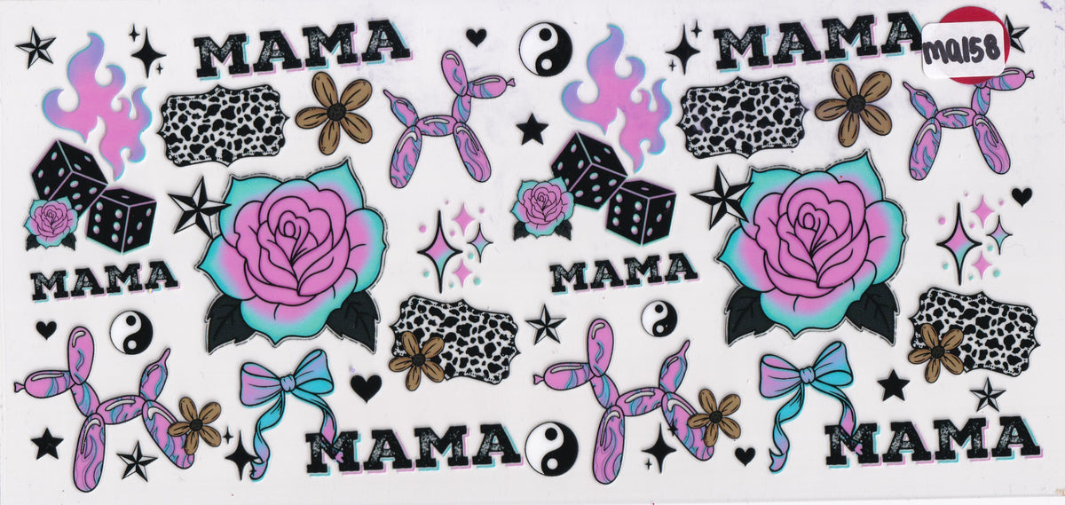 MA158 Mama Mom UVDTF Wrap