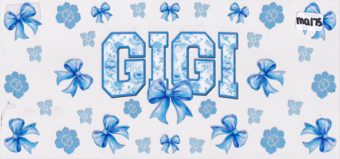 MA175 Gigi Grandma Ribbons UVDTF Wrap