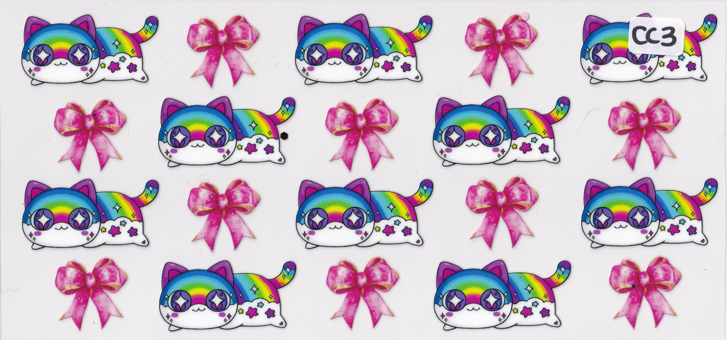 CC3 Cat Ribbon UVDTF Wrap