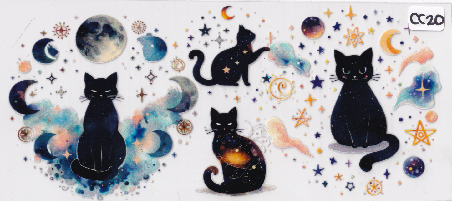 CC20 Cat Astrology UVDTF Wrap