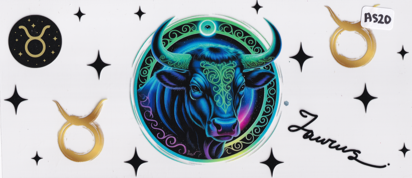 AS20 Taurus Horoscope UVDTF Wrap