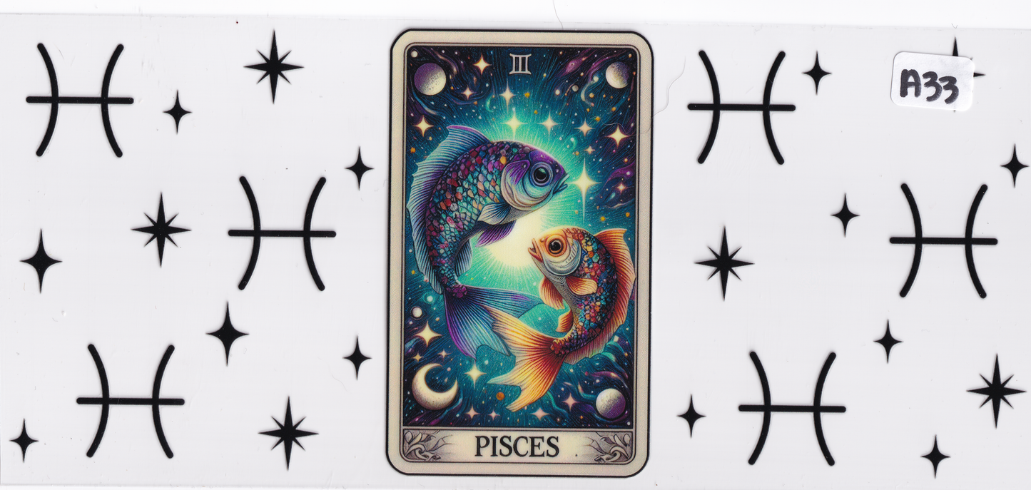 A33 Pisces Horoscope UVDTF Wrap