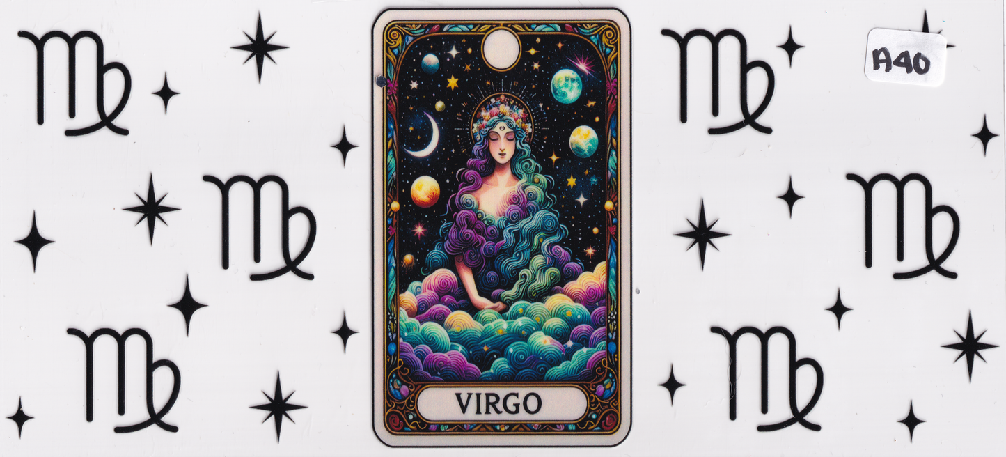 A40 Virgo Horoscope UVDTF Wrap
