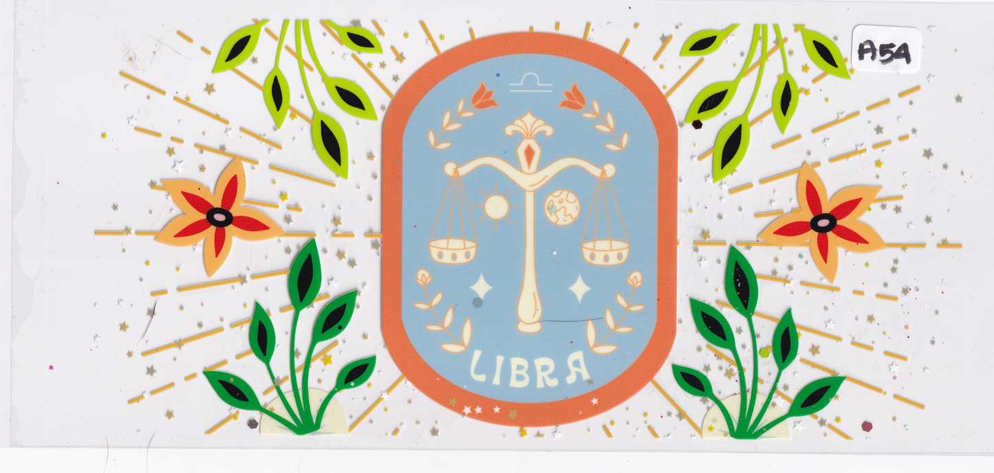A54 Libra Horoscope UVDTF Wrap