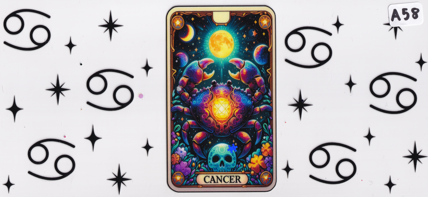 A58 Cancer Horoscope UVDTF Wrap
