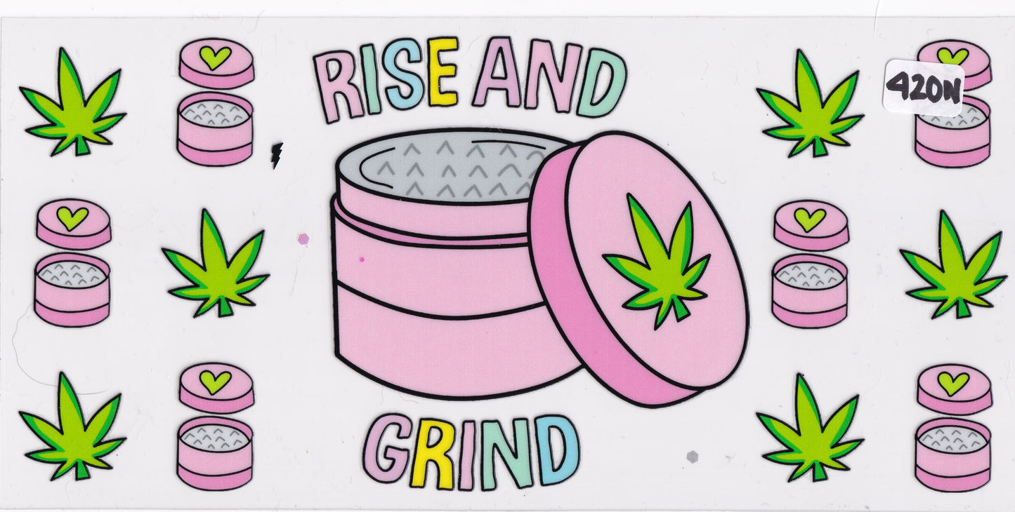 420N Rise and Grind UVDTF Wrap