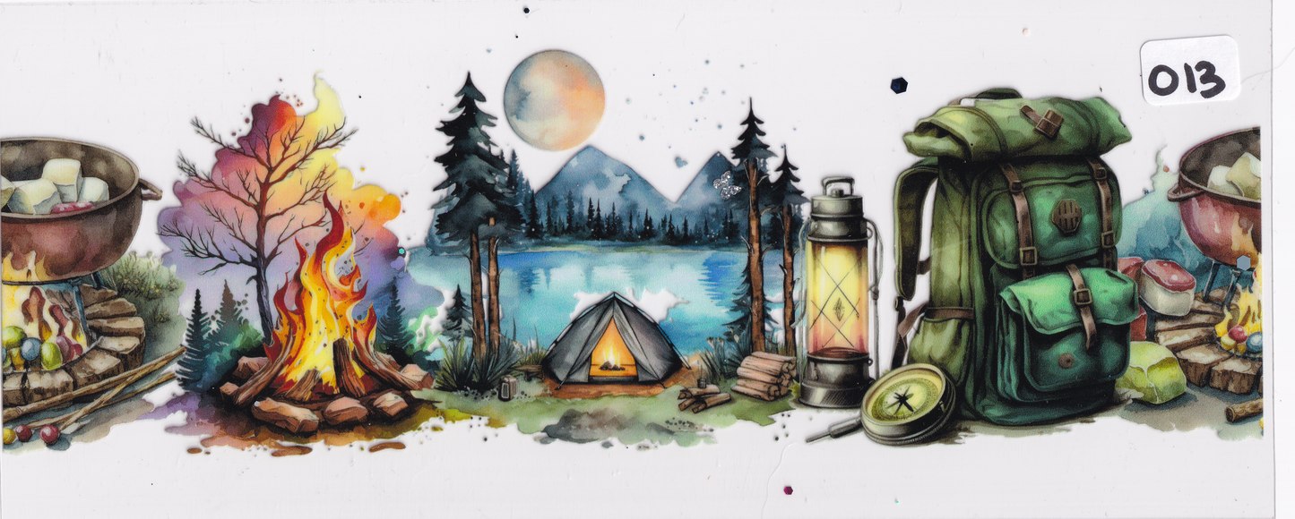 O13 Camping Outdoors UVDTF Wrap