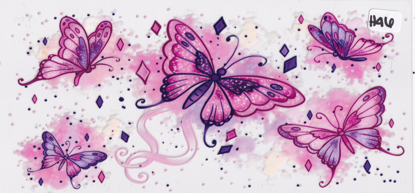 H46 Butterflys UVDTF Wrap