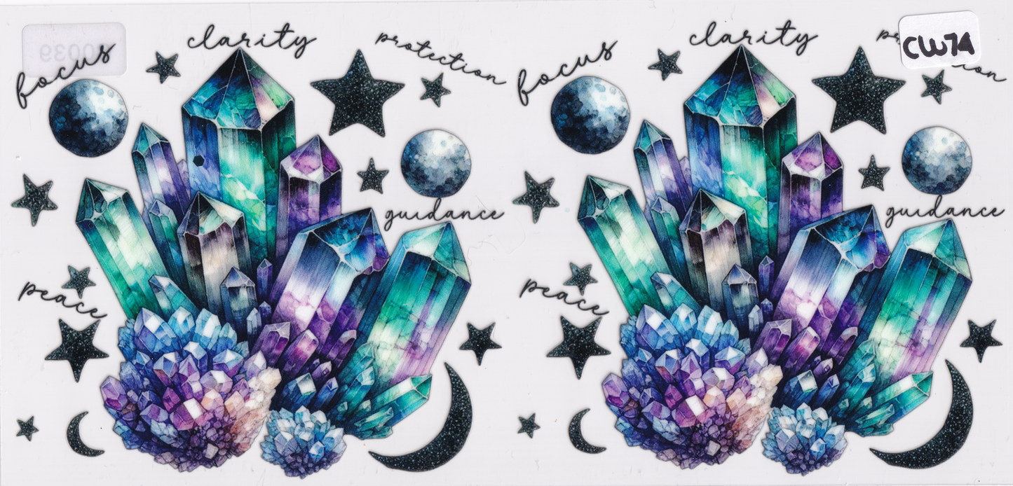 CW74 Mystical Crystals UVDTF Wrap