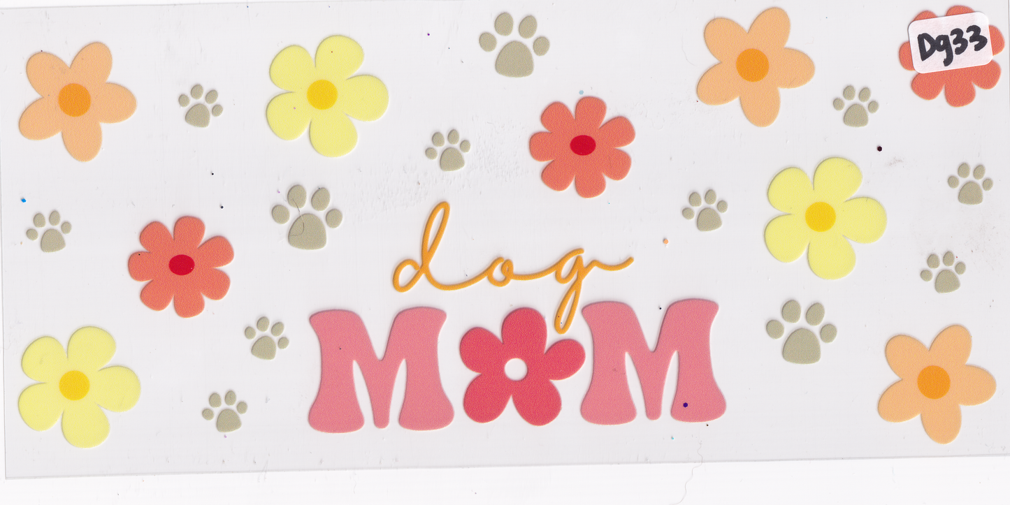 DG33 Dog Mom UVDTF Wrap
