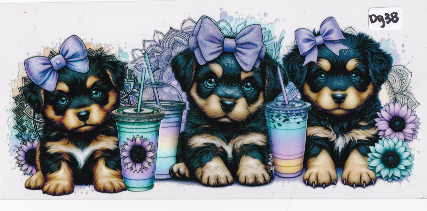 DG38 Dog Drink UVDTF Wrap