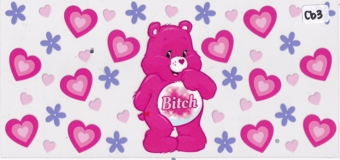CB3 Caring Bears Funny Cuss UVDTF Wrap
