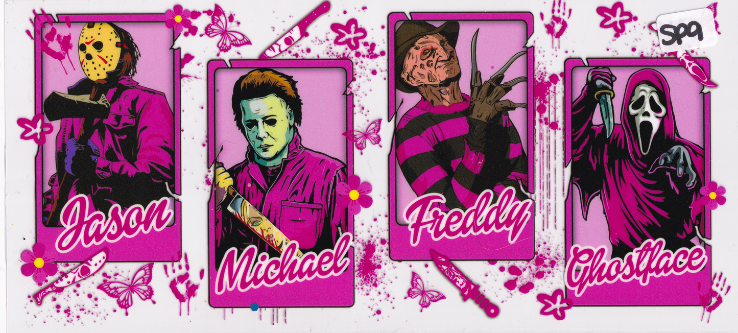 SP9 Scary Movie Characters UVDTF Wrap