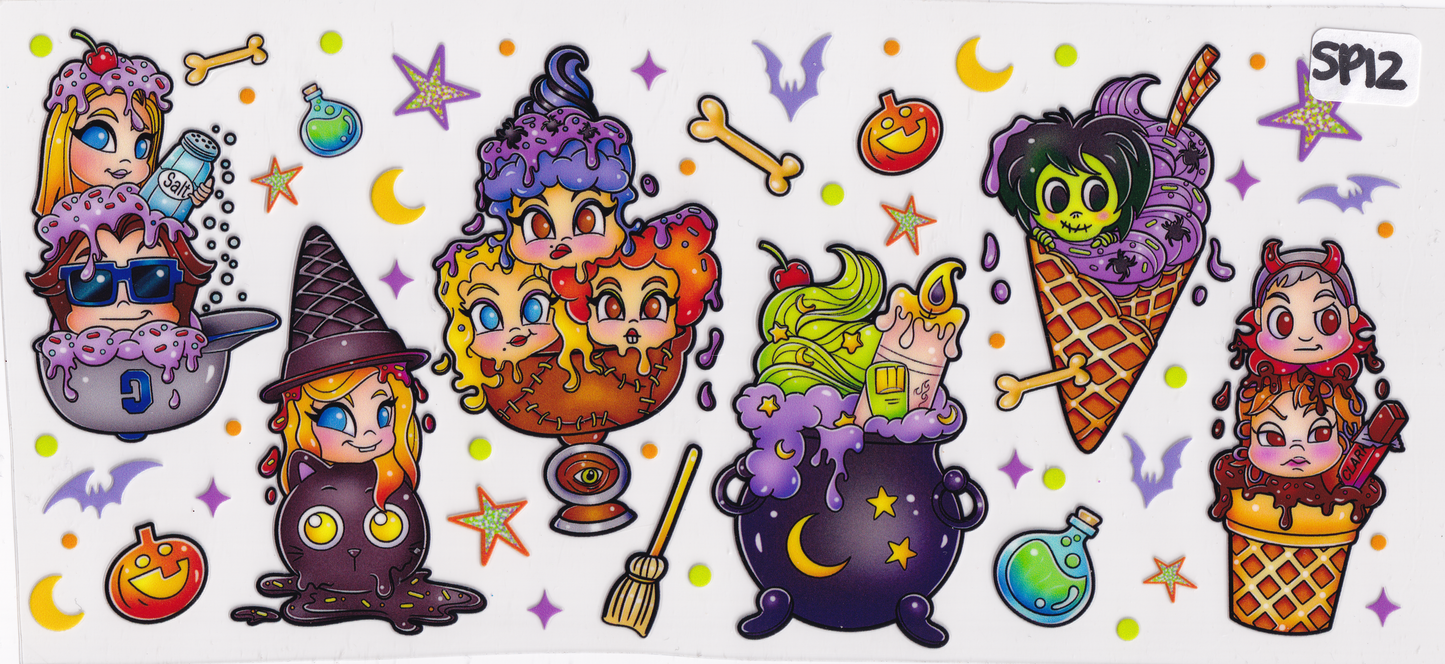 SP12 Halloween Movie Characters UVDTF Wrap