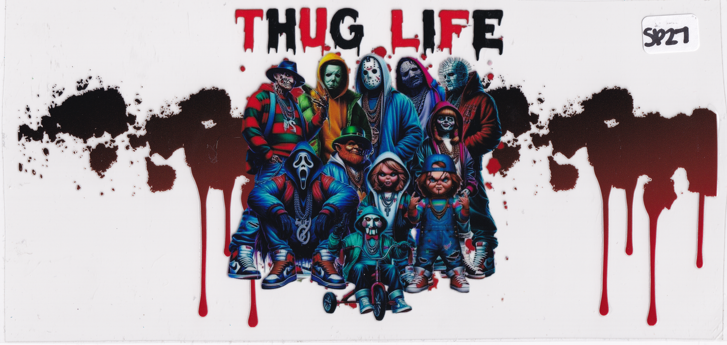 SP27 Thug Life Halloween Characters UVDTF Wrap