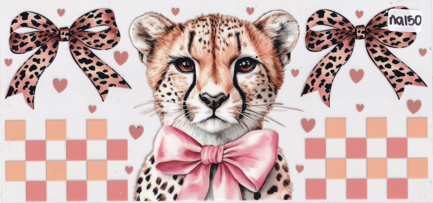 NA150 Cheetah Patterns Ribbons UVDTF Wrap