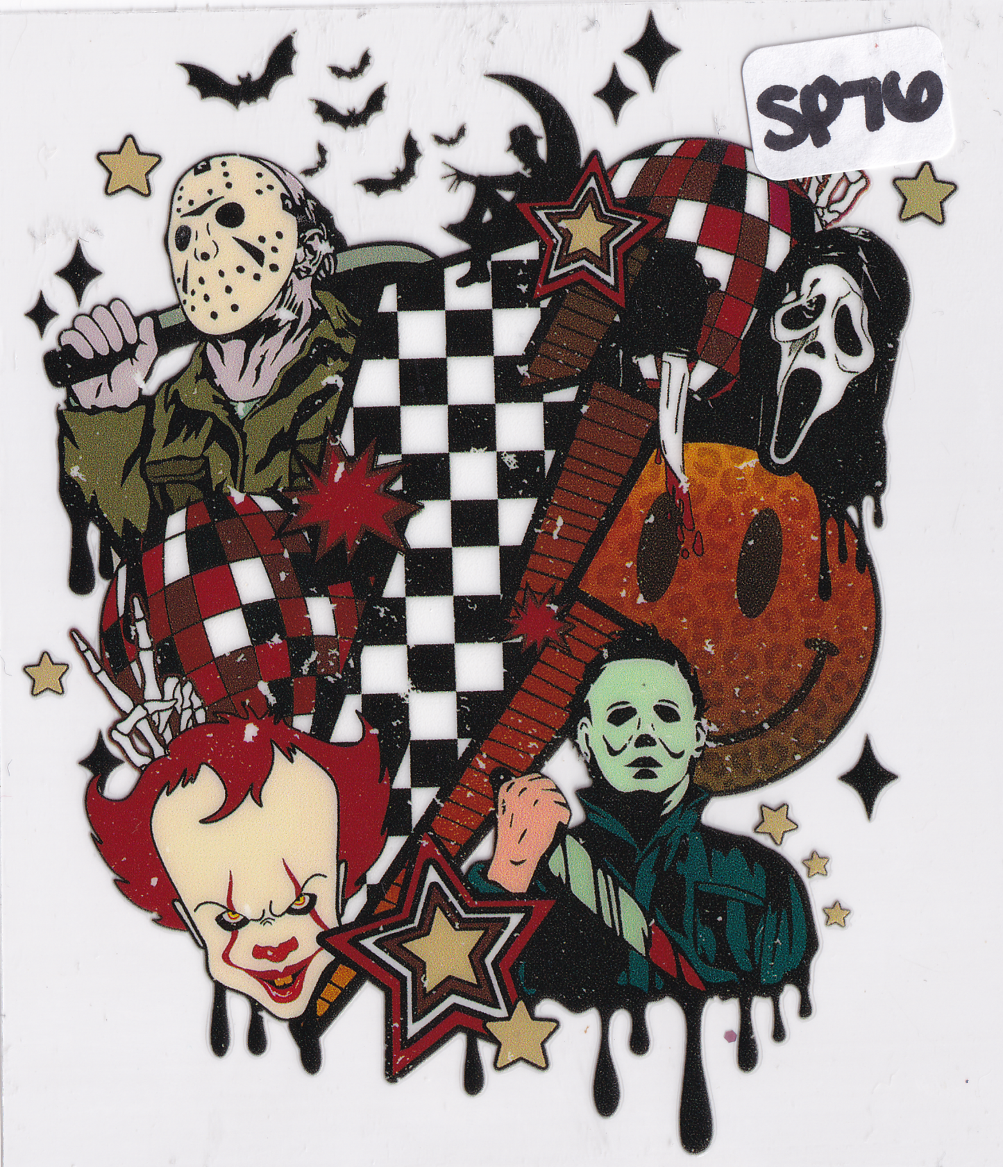 SP76 Halloween Movie Characters UVDTF Wrap