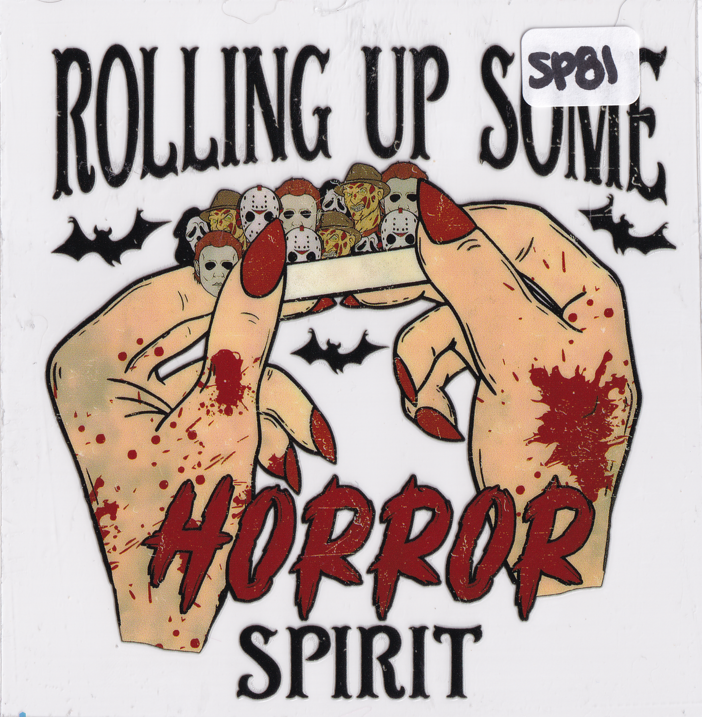 SP81 Halloween Horror Movies UVDTF Wrap