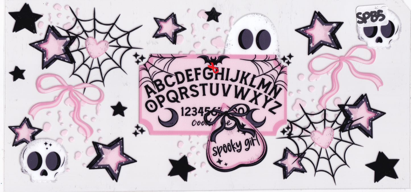SP85 Halloween Ribbon Ouija Board UVDTF Wrap