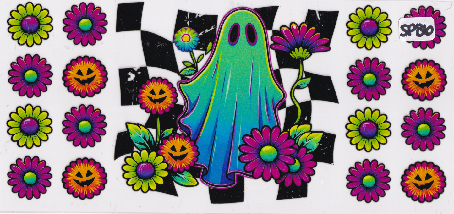 SP86 Halloween Ghost Pumpkin UVDTF Wrap