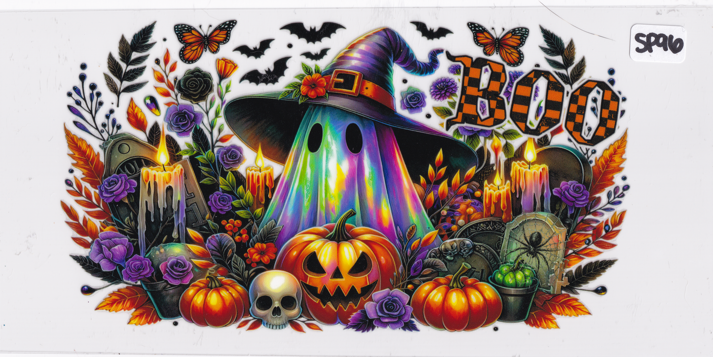 SP96 Halloween Ghost Pumpkin Bats UVDTF Wrap