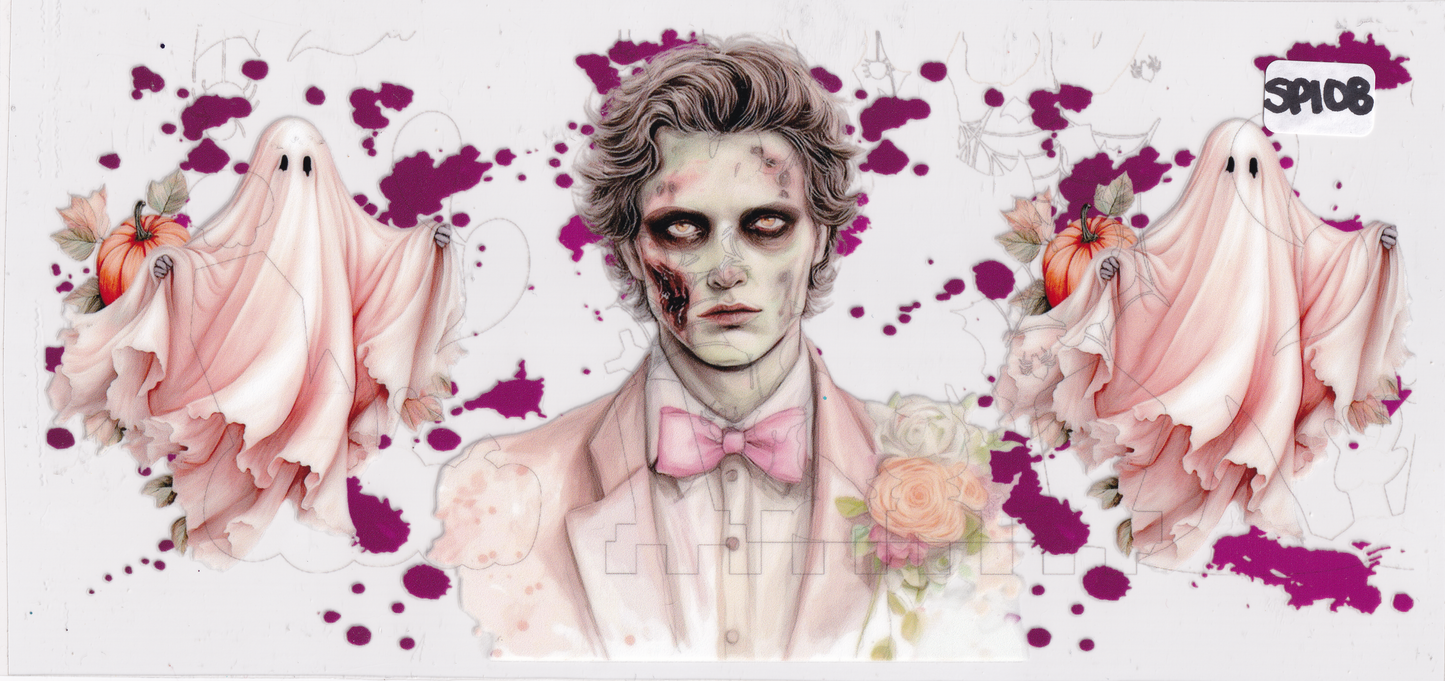 SP108 Halloween Ghosts Zombie UVDTF Wrap