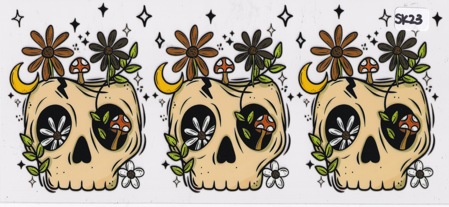 SK23 Skulls UVDTF Wrap