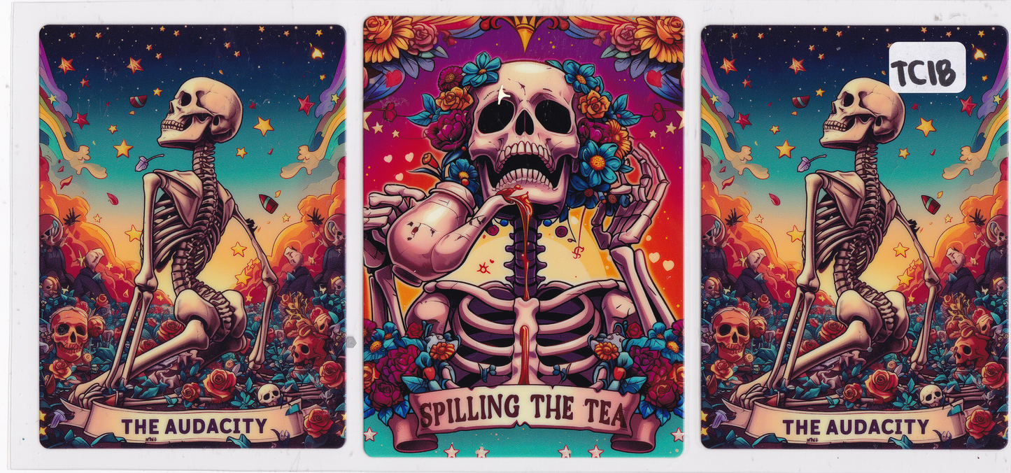 TC18 Funny Tarot Cards UVDTF Wrap