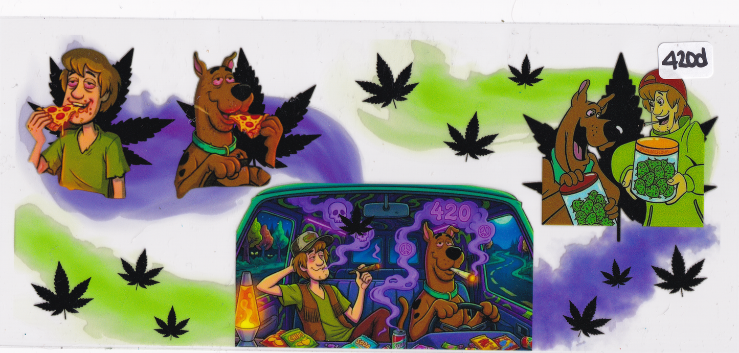 420D Movie Characters Adult UVDTF Wrap