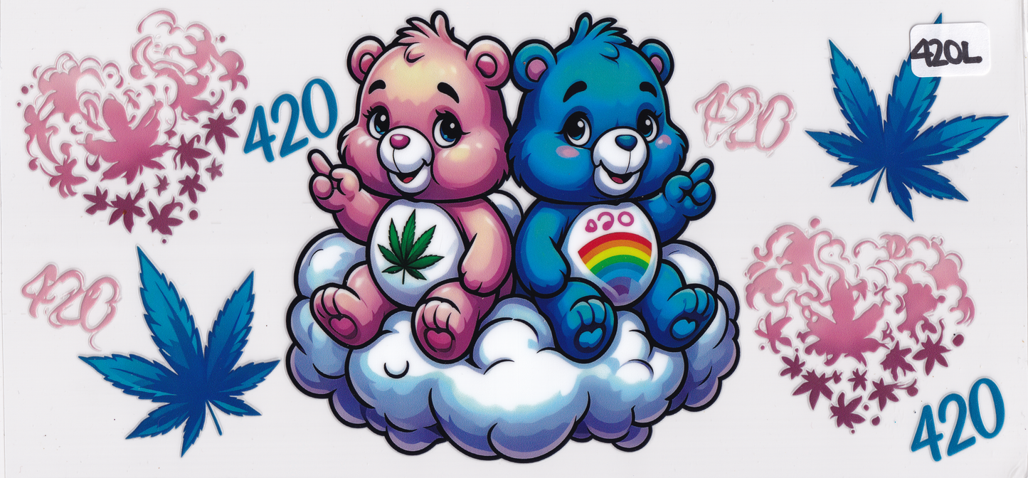 420L Adult Smoking Characters UVDTF Wrap