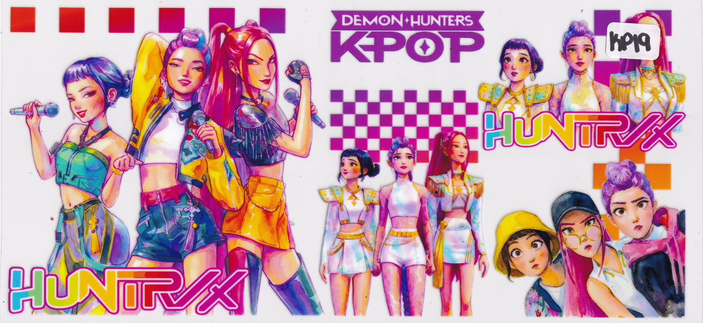 KP19 Kpop Demon Hunter Huntrix Characters UVDTF Wrap