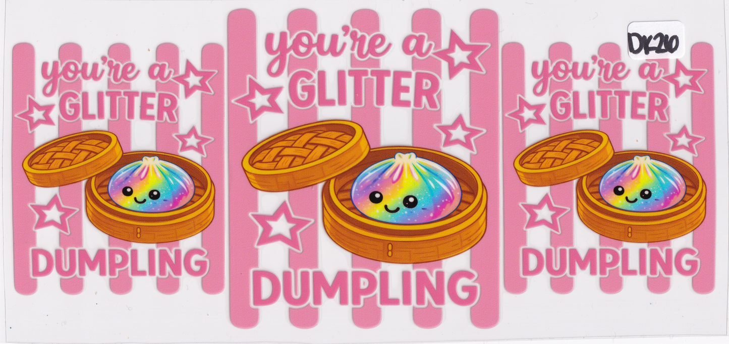 DU26 Fidget Squishy Glitter Dumplings UVDTF Wrap