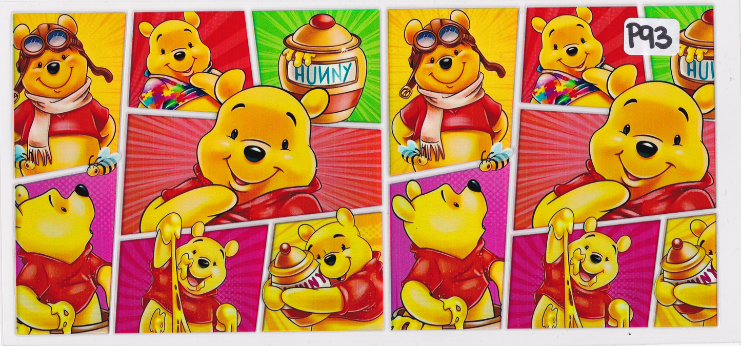 P93 Holographic Bear Character UVDTF Wrap