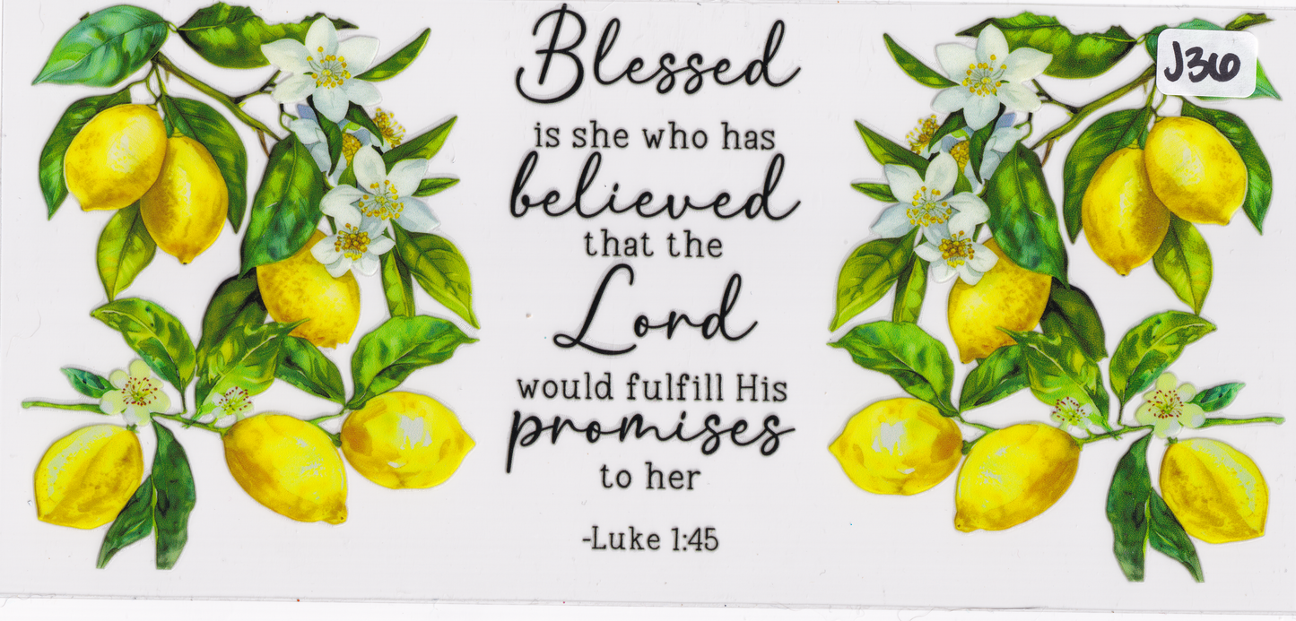 J36 Religion God Lemons UVDTF Wrap