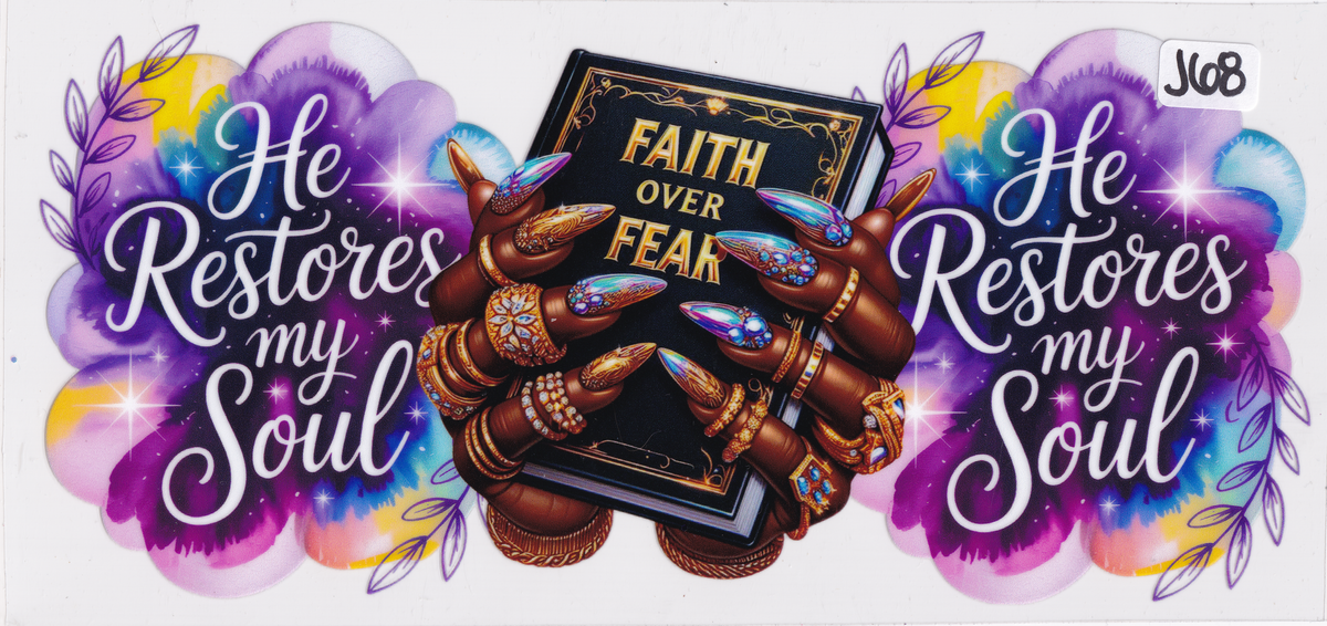 J68 Faith Over Fear UVDTF Wrap