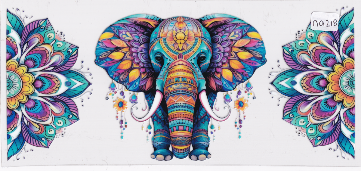 NA218 Elephant Design UVDTF Wrap
