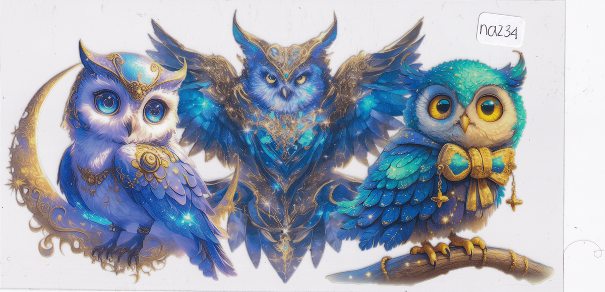 NA234 Owl Astrology UVDTF Wrap