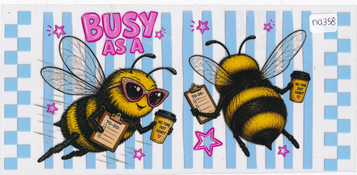 NA358 Busy Bee UVDTF Wrap