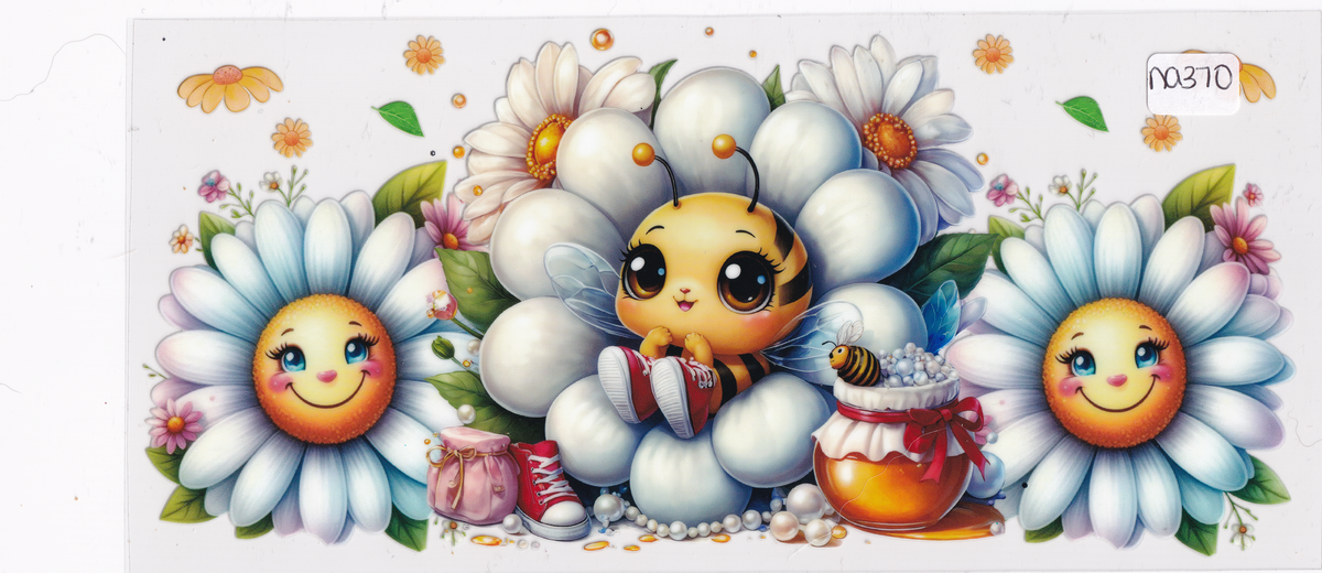 NA370 Cute Flowers UVDTF Wrap