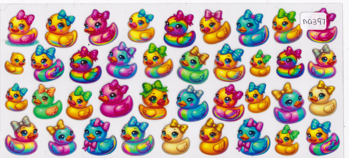 NA397 Rubber Ducks UVDTF Wrap