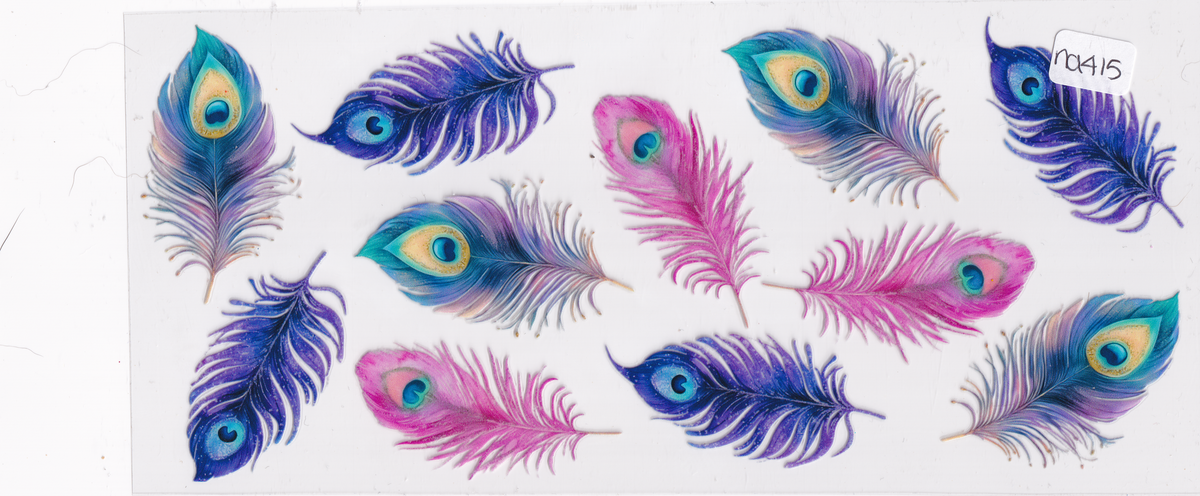 NA415 Bird Feathers UVDTF Wrap