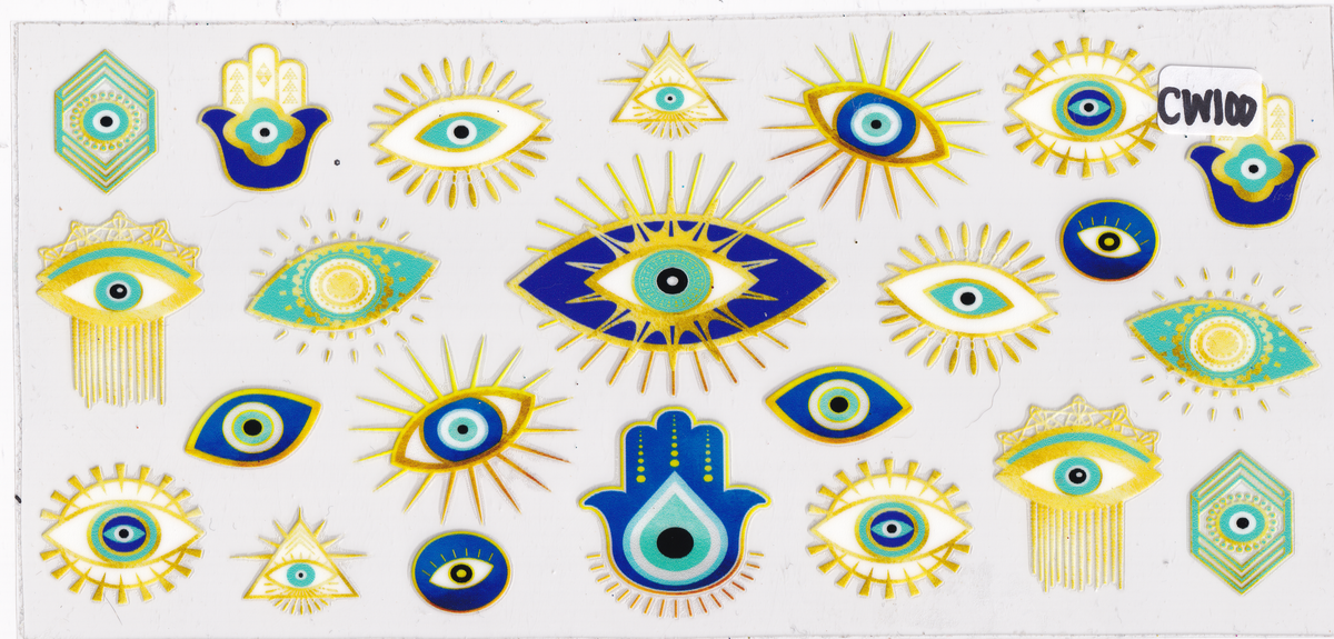CW100 Evil Eye Hamsa Hand UVDTF Wrap
